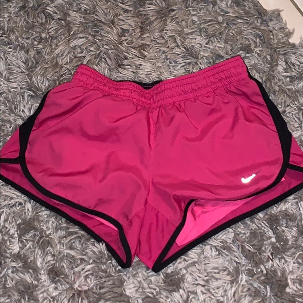 Pink nike shorts